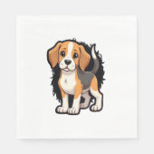 Serviette En Papier Chemise beagle Chien T (Devant)