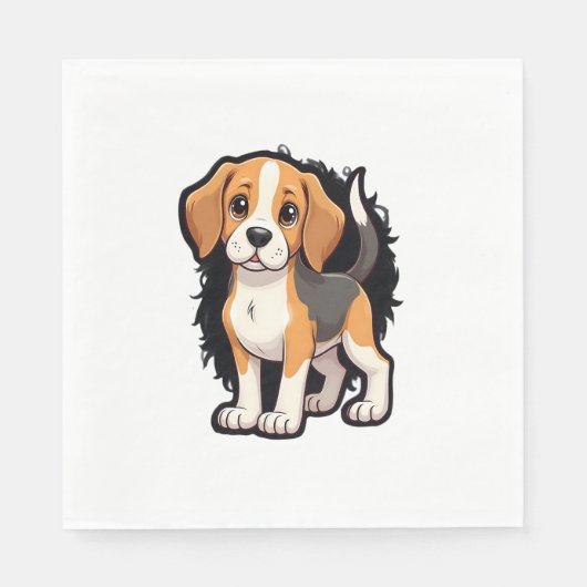 Serviette En Papier Chemise beagle Chien T (Devant)