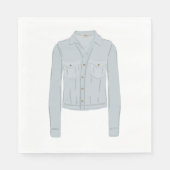 Serviette En Papier Chemise bleu clair (Devant)