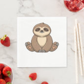 Serviette En Papier Chemise classique Sloth Cosy (En situation)