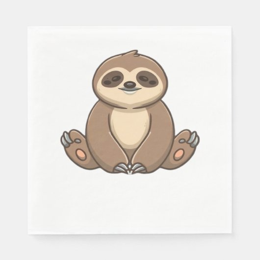 Serviette En Papier Chemise classique Sloth Cosy (Devant)