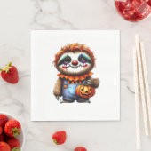 Serviette En Papier Chemise Clown Sloth Halloween surdimensionnée T-sh (En situation)
