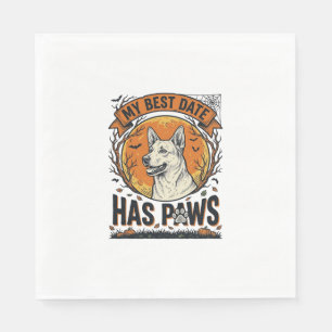 Serviette En Papier Chemise de chien Halloween pour parents d'animaux 
