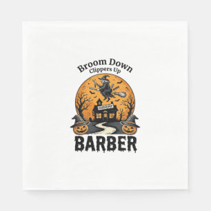 Serviette En Papier Chemise de coiffeur Halloween Sorcière Salon ensor