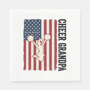 Serviette En Papier Chemise de conception de drapeau vintage patriotiq