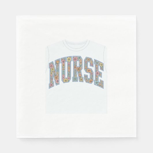 Serviette En Papier Chemise de conception de lettrage universitaire fl (Devant)