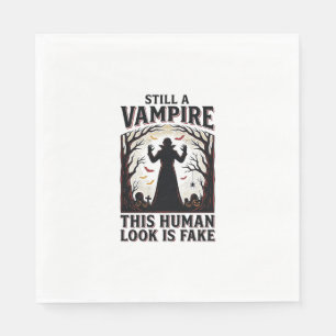 Serviette En Papier Chemise de costume de vampire drôle d'Halloween dé