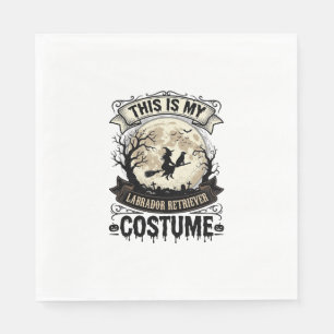 Serviette En Papier Chemise de costume d'Halloween de sorcière de Retr