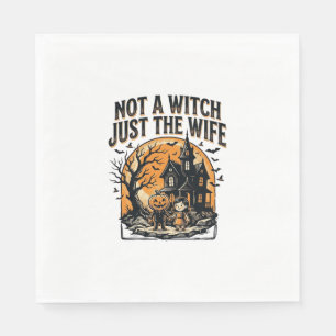 Serviette En Papier Chemise de femme Halloween Design de maison hantée