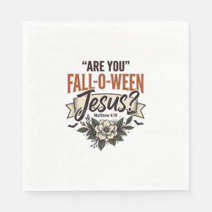 Serviette En Papier Chemise de gravure vintage Jésus Christian Fall-O-