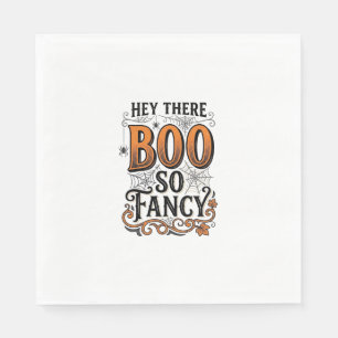 Serviette En Papier Chemise de Halloween Boo Gravure Vintage Mignonne