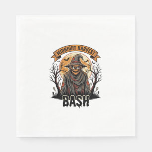 Serviette En Papier Chemise de Halloween pour épouvantail Gravure vint