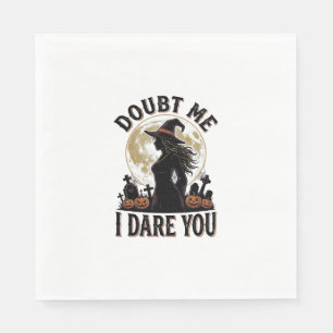 Serviette En Papier Chemise de Halloween sorcière avec cimetière de lu