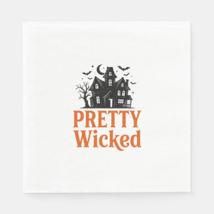 Serviette En Papier Chemise de maison hantée Halloween vintage Pretty
