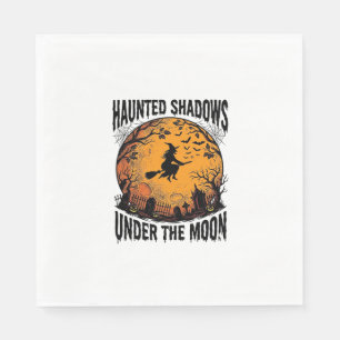 Serviette En Papier Chemise de nuit effrayante sorcière lune Halloween