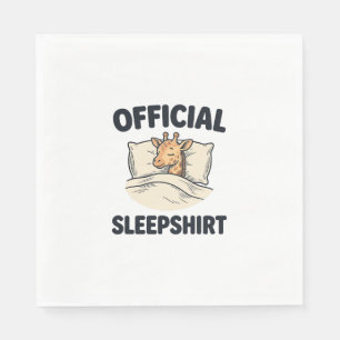 Serviette En Papier Chemise de nuit officielle girafe drôle Desi