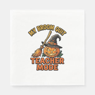 Serviette En Papier Chemise de professeur Halloween drôle conception d