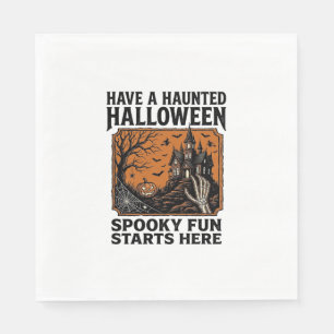 Serviette En Papier Chemise Halloween ensorcelée Conception de fête vi