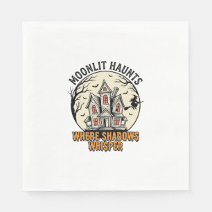 Serviette En Papier Chemise Haunted Moon Gravure Vintage Maison Effray
