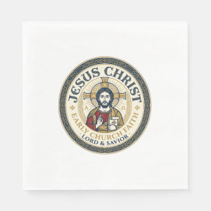 Serviette En Papier Chemise Jésus Pères du Désert Ancien Chrétien Ins