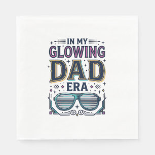 Serviette En Papier Chemise Lunettes de soleil néon rétro de l'ère Pap