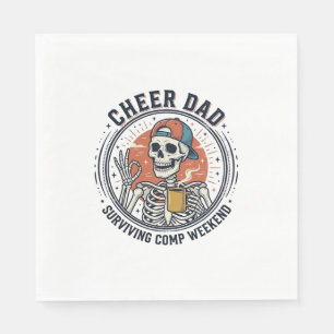 Serviette En Papier Chemise squelette de week-end de compétition survi