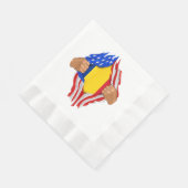 Serviette En Papier Chemise T-Shirt Roumanie - Sang roumain - Drapeau (Coin)