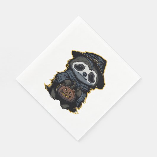 Serviette En Papier Chemise T surdimensionnée Halloween paresse (Coin)
