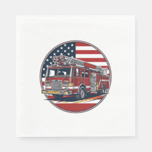 Serviette En Papier Chemise vectorielle Cercle Drapeau Américain Camio