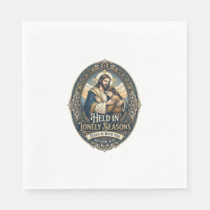 Serviette En Papier Chemise Vintage Encouragement Veuve Veuf Jésus Ch