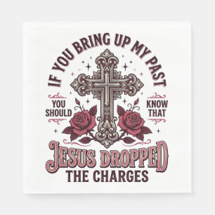 Serviette En Papier Chemise vintage Jésus a abandonné les accusations