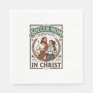 Serviette En Papier Chemise Vintage Jésus Volleyball Softball Football