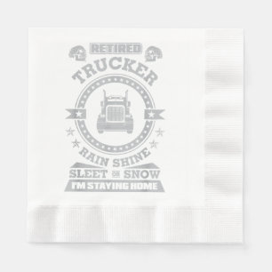 Serviette En Papier Chemises de camionnette à la retraite Funny Vêteme