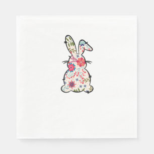 Serviette En Papier Chemises de Pâques pour femmes Fleurs de Printemps