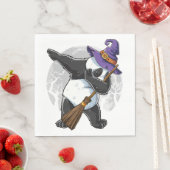Serviette En Papier Chemises Halloween Panda Dabbing, Halloween 2021 (En situation)