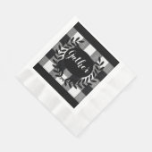 Serviette En Papier Chèques de buffle Rassembler (Coin)