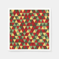 Cher de Noël moche thème triangles serviettes