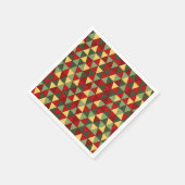 Serviette En Papier Cher de Noël moche thème triangles serviettes (Coin)