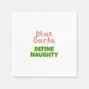 Serviette En Papier Cher Père Noël définir vilain