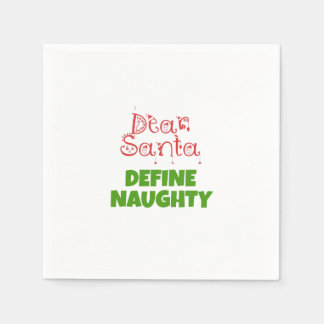 Serviette En Papier Cher Père Noël définir vilain
