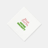 Serviette En Papier Cher Père Noël définir vilain (Coin)