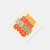 Serviette En Papier Cher Père Noël, j'ai été bon design (Coin)