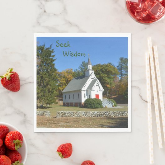 Serviette En Papier Chercher l'église du pays de la sagesse (En situation)