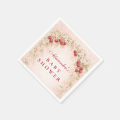 Serviette En Papier Cherry Bloom Floral Baby Shower (Coin)