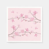 Serviette En Papier Cherry Blossom - Arrière - plan transparent (Devant)