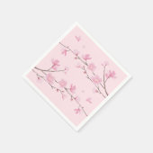Serviette En Papier Cherry Blossom - Arrière - plan transparent (Coin)