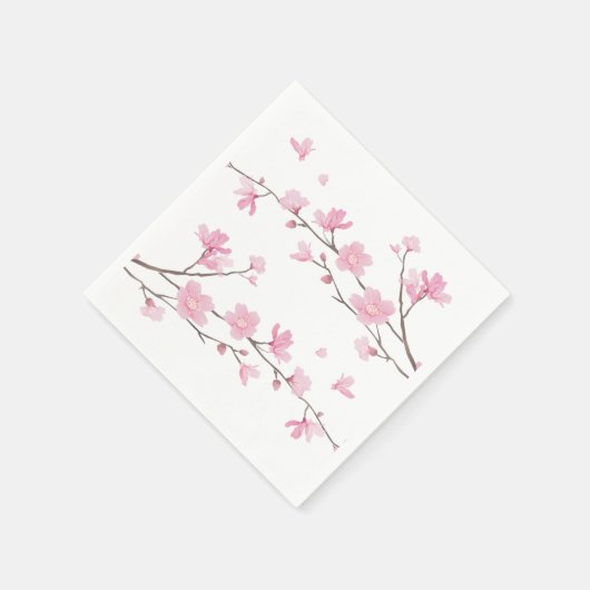 Serviette En Papier Cherry Blossom - Arrière - plan transparent (Coin)