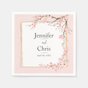 Serviette En Papier Cherry Blossom Mariage