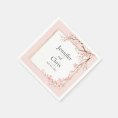 Serviette En Papier Cherry Blossom Mariage (Coin)