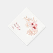 Serviette En Papier Cherry Blossom Pink White Wedding (Coin)